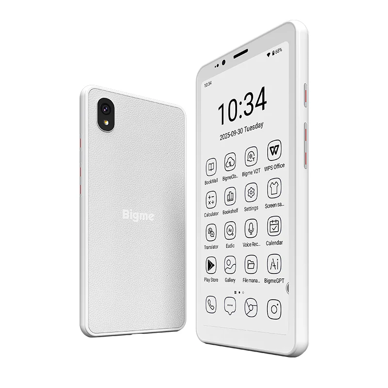 Bigme Hibreak S 4G 通話電子ブック リーダー、5.84 インチ ブラック