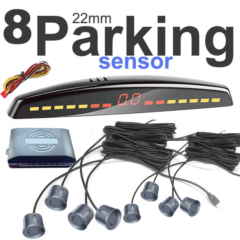 22mm スマートパーキングセンサー 12V ユニバーサルカーセーフティアシスタント 視覚可聴アラート 安全運転のための簡単インストール