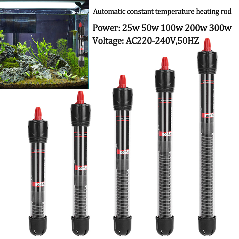 AC220-240V、50HZ AT700 水槽サーモスタット自動恒温加熱ロッド 25 ワット 50 ワット 100 ワット 200 ワット 300 ワットガラス加熱ロッド