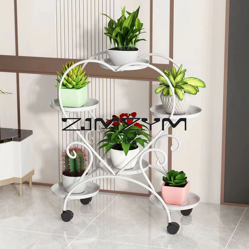5/6/9 鉢植え花金属棚植物ラック植木鉢スタンド装飾屋内屋外庭