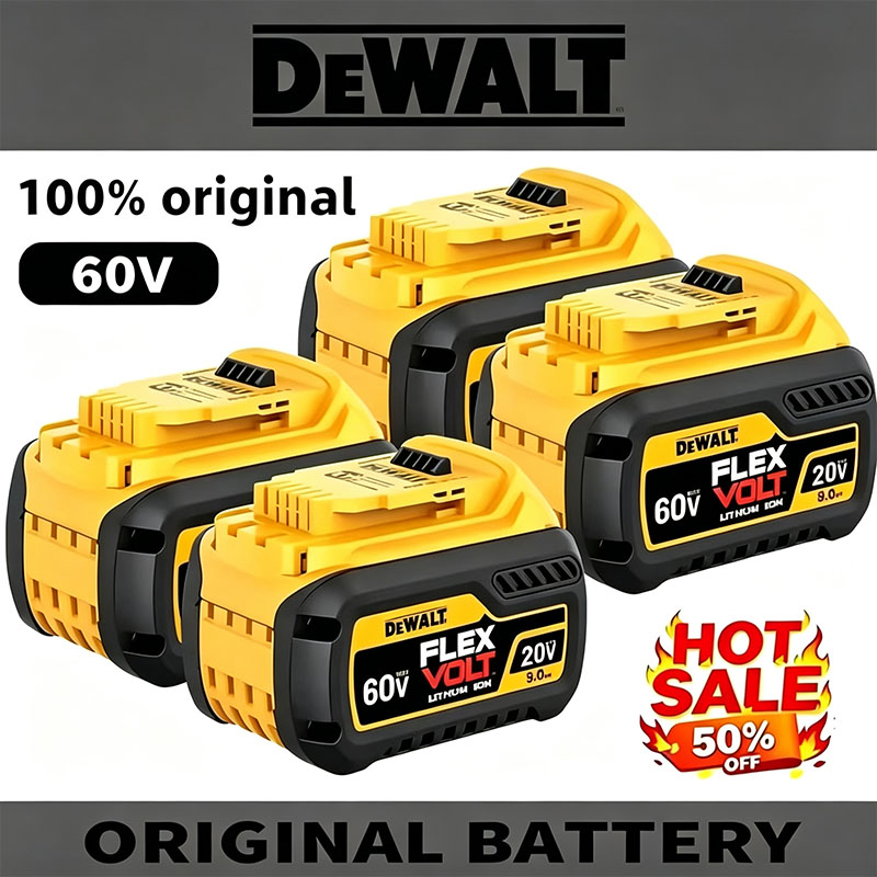 DeWALT 100% オリジナルバッテリー 20V/60V 9000mAh 最大フレックスボルト DCB200 DCB205 DCB206 DCB209 DCB182 電動工具バッテリー空気輸送