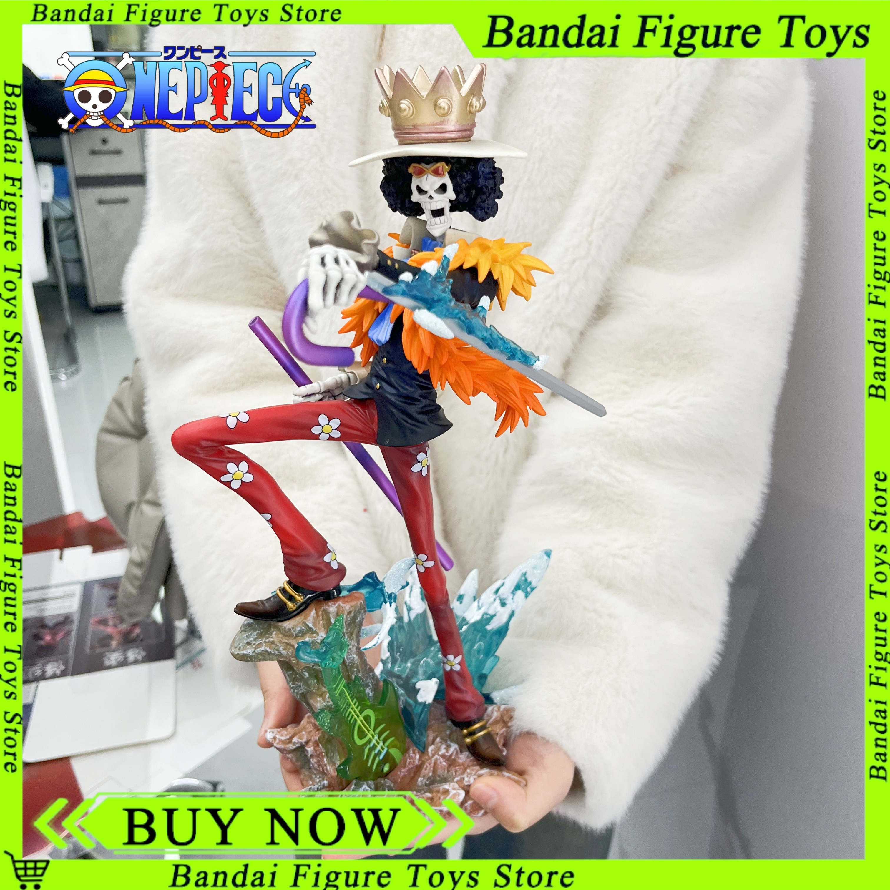 ワンピースフィギュアブルック魂の王ミュージシャンアクションフィギュア 2 年後流星 Burukku アニメ置物 Pvc モデル像おもちゃ
