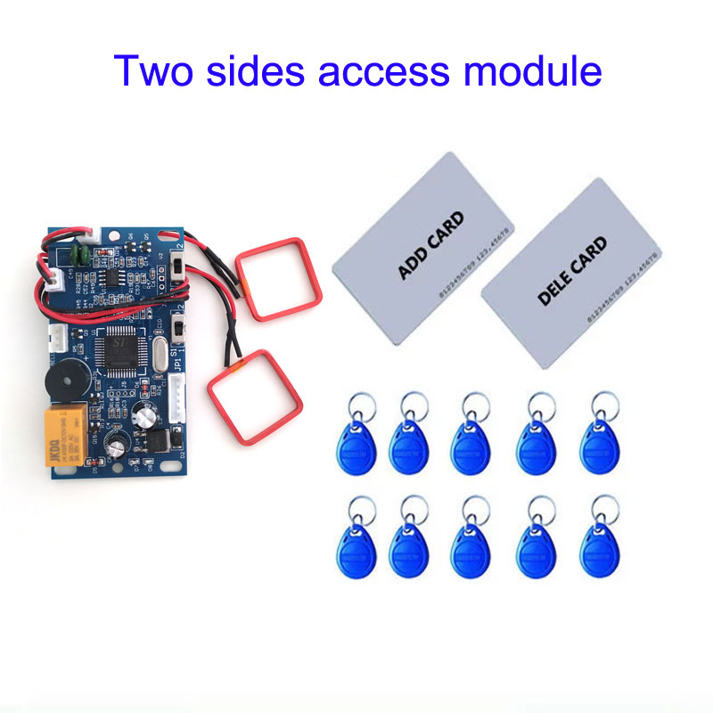 RFID 双方向埋め込みドアアクセス制御アクセス制御両面スワイプカード 2 個のマザーカード付き 10 個の Em キーフォブ最小: 1 個