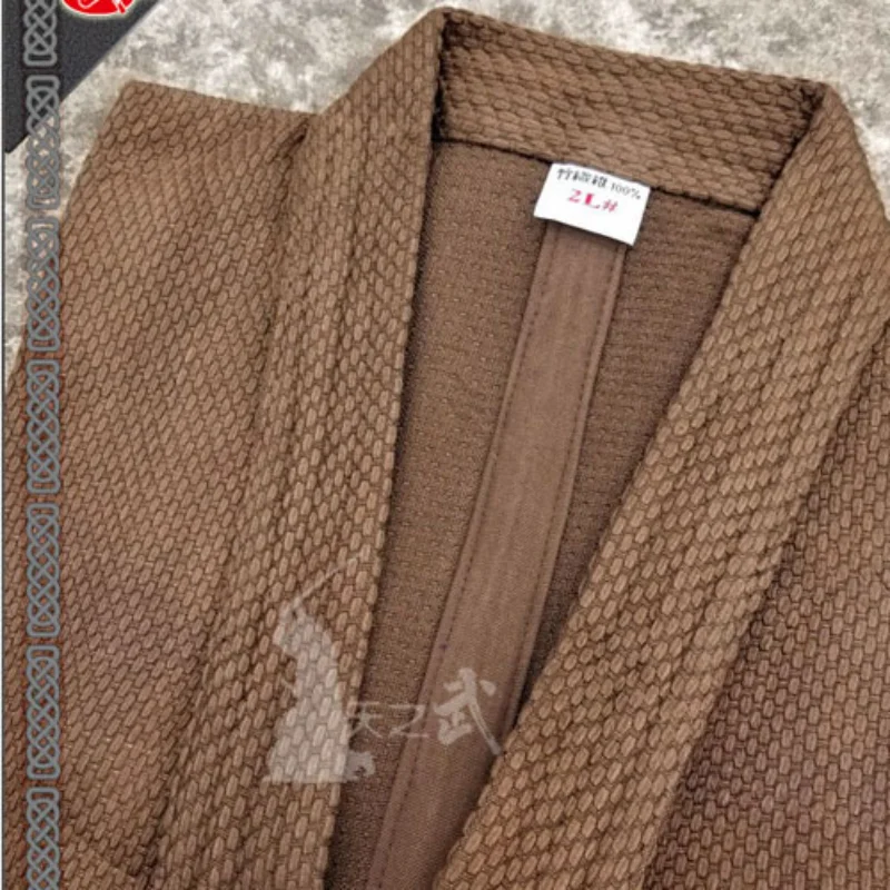 高品質日本の伝統的な武道剣道稽古着ジャケット練習服竹繊維厚い着物男性トップス女性