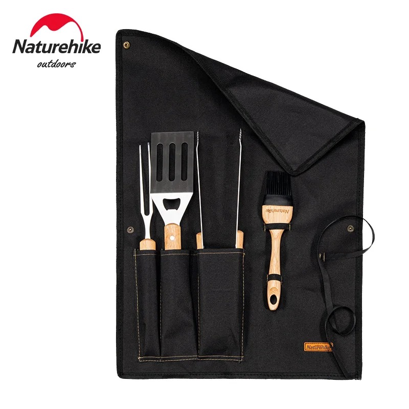 Naturehike 2026 新キャンプバーベキューツールキット多機能ポータブルナイフフォークトングオイルブラシセットハイキングピクニック調理器具セット