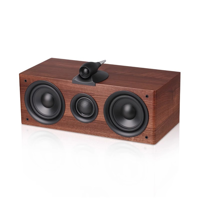 Q2C HiFi センターパッシブスピーカー 100 ワット出力 5.25 インチ 3 ウェイ周波数分割木製ホームシアタースピーカー 8 オーム