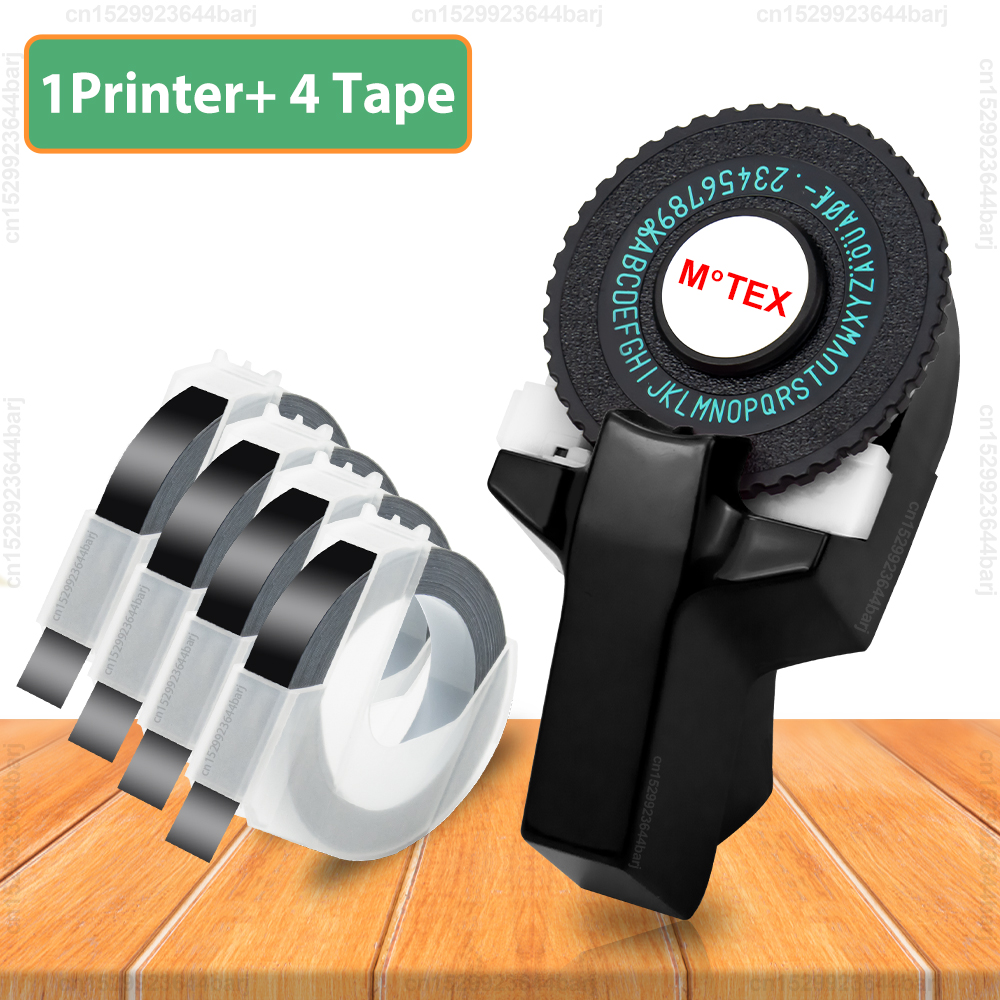 Motex E101 ポータブル 3D エンボスラベルプリンタ B90 と同様 Dymo 12965 1610 手動ラベルメーカー DIY 粘着 Dymo 3D ラベルテープ