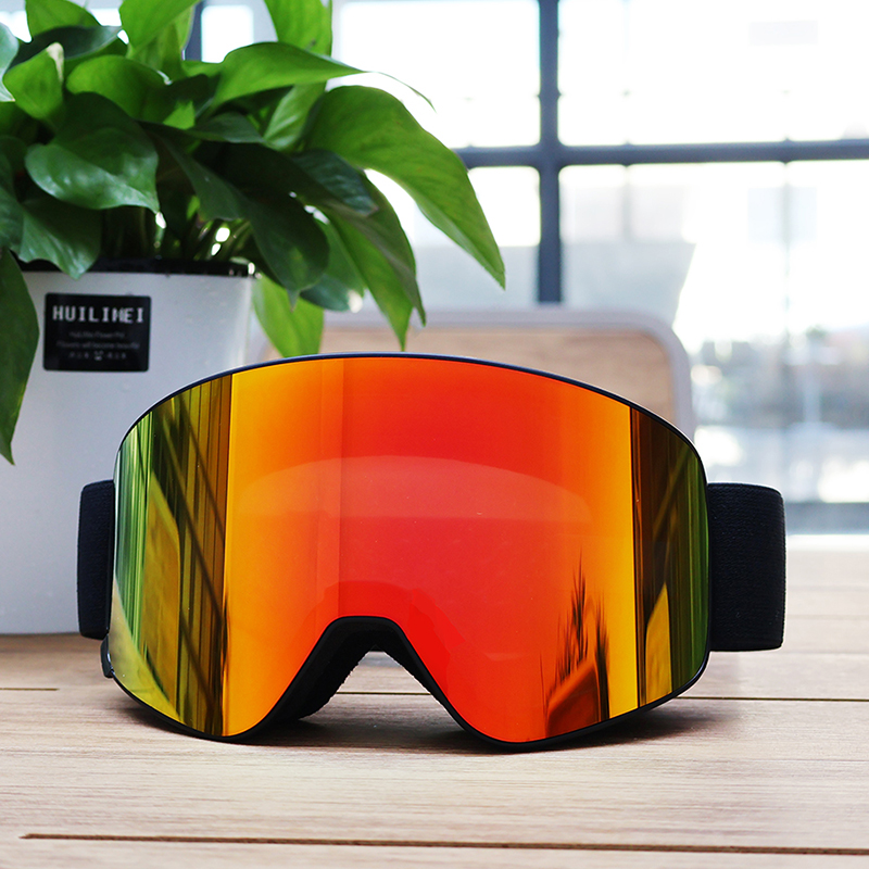 低MOQカスタムスノーモービルゴーグル15日間短納期HD UV400防曇スノーボードゴーグル磁気スノーグラススキーゴーグル