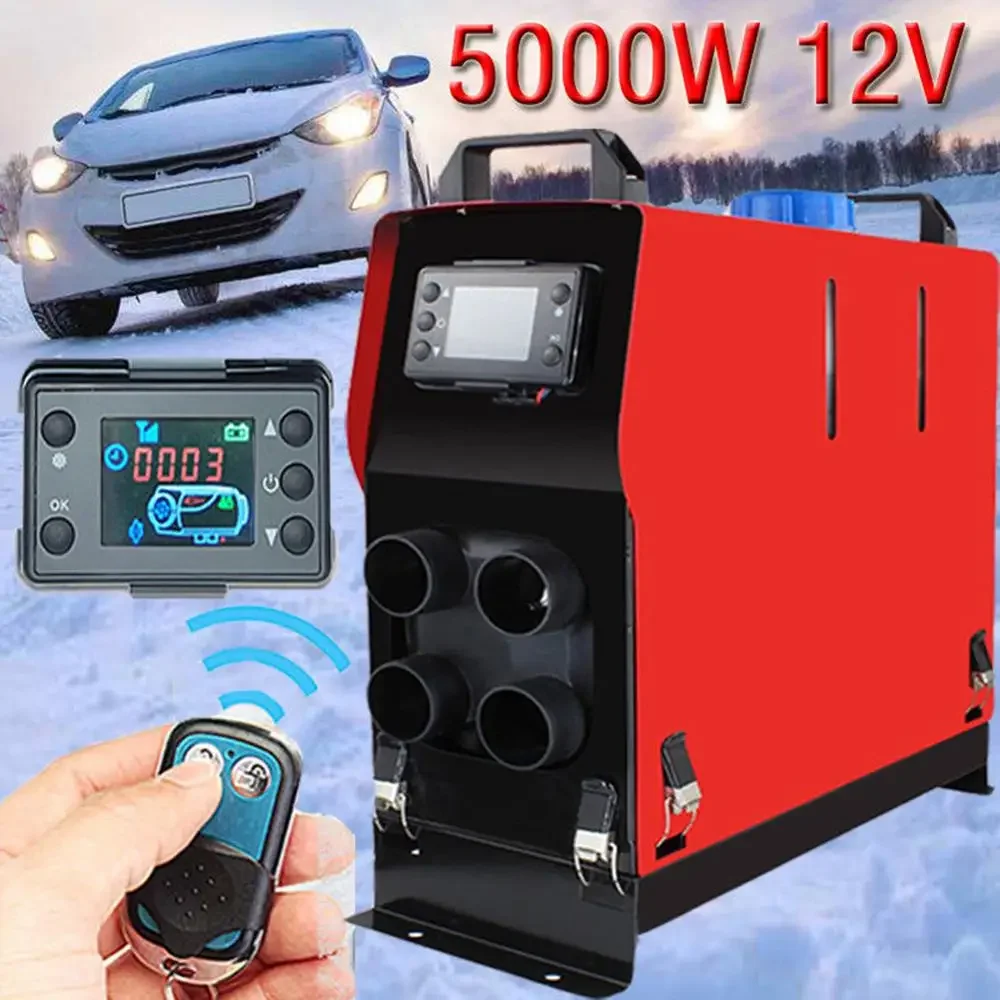 12V 5KW 8KW 空気ディーゼルヒーター 1 穴 4 穴液晶モニターヒーターディーゼル駐車ウォーマー車のトラックバスボートホット