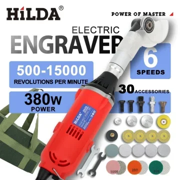 HILDA セラミックタイル美容縫製ツール 380 ワット電動ストレートグラインダー 6 可変速度洗浄機グラインダーサンダーポリッシャー