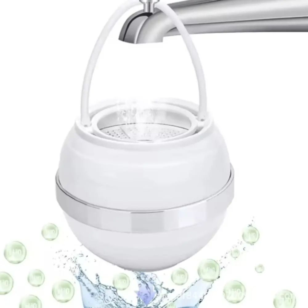 PP 素材ポータブルプラスチック浴槽水フィルター防沫設計水質改善軟水器吊り下げ設計