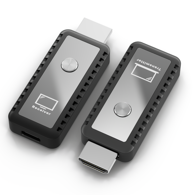HOOMC ワイヤレス HDMI エクステンダー ドングル ビデオ ディスプレイ レシーバーおよびトランスミッター TV モニター オーディオ & ビデオ アクセサリー用