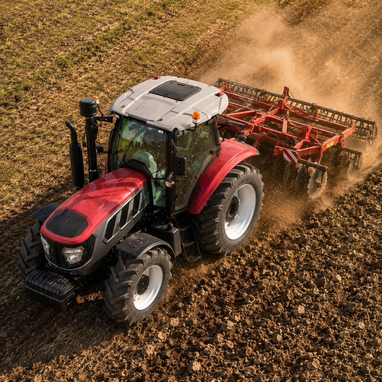 カスタマイズされたコンパクト農業トラクター 4WD ディーゼルファームトラクター、フロントローダー付き農業輸送庭作業用