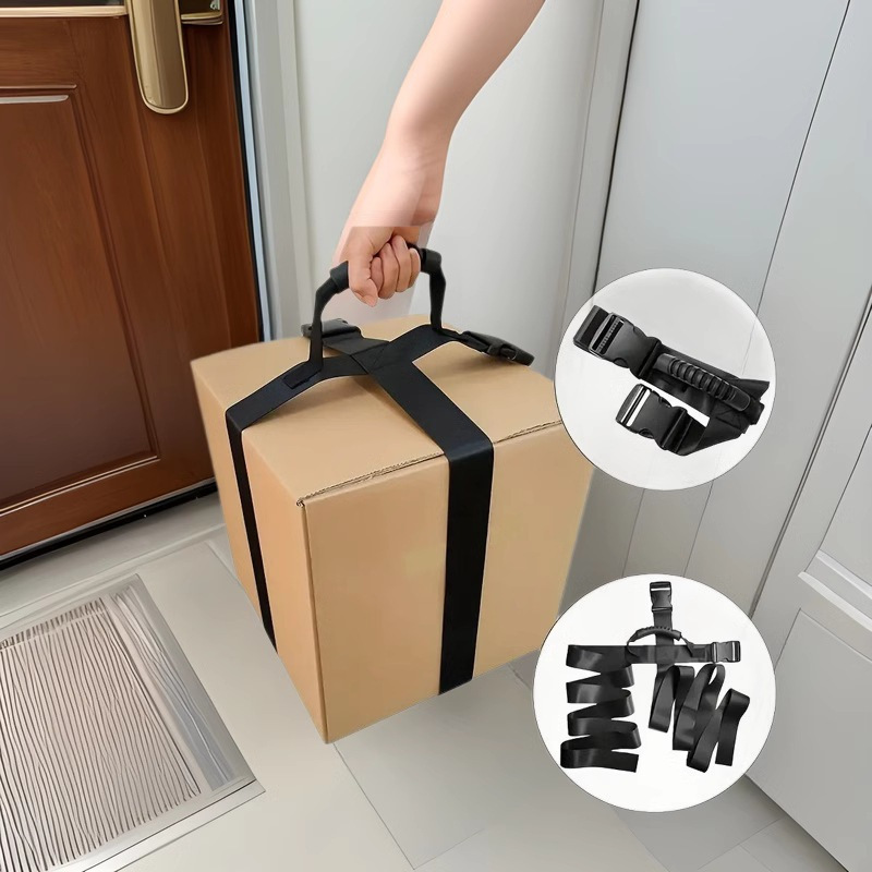 耐久性の高い調節可能なハンドル付き荷物ストラップ - 滑り止めの動き