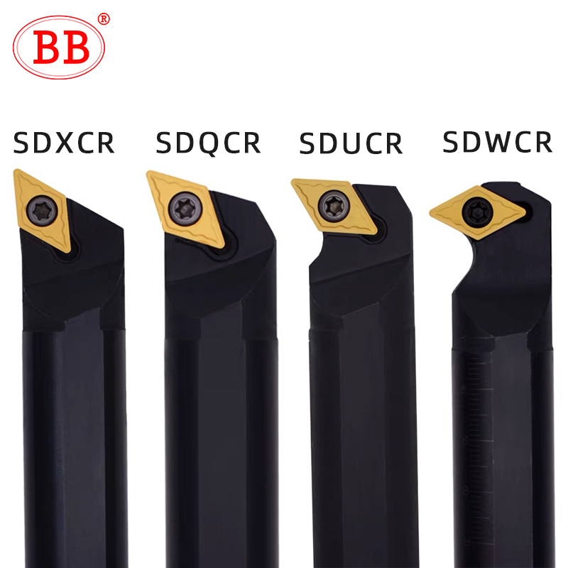 BB SDXCR SDUCR SDQCR 旋盤ネジボーリングバー S10K S12M 内径旋削 HSS C08K DCMT 超硬合金鋼ツールホルダー 0902 11T3
