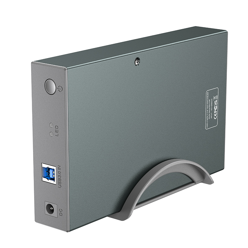 RSHTECH ハードドライブエンクロージャ USB 3.0 から SATA III 6Gbps アルミニウム外付けハードドライブドックケース 3.5 インチ HDD SSD まで 20TB ドライブ対応 UASP 自動スリープ機能