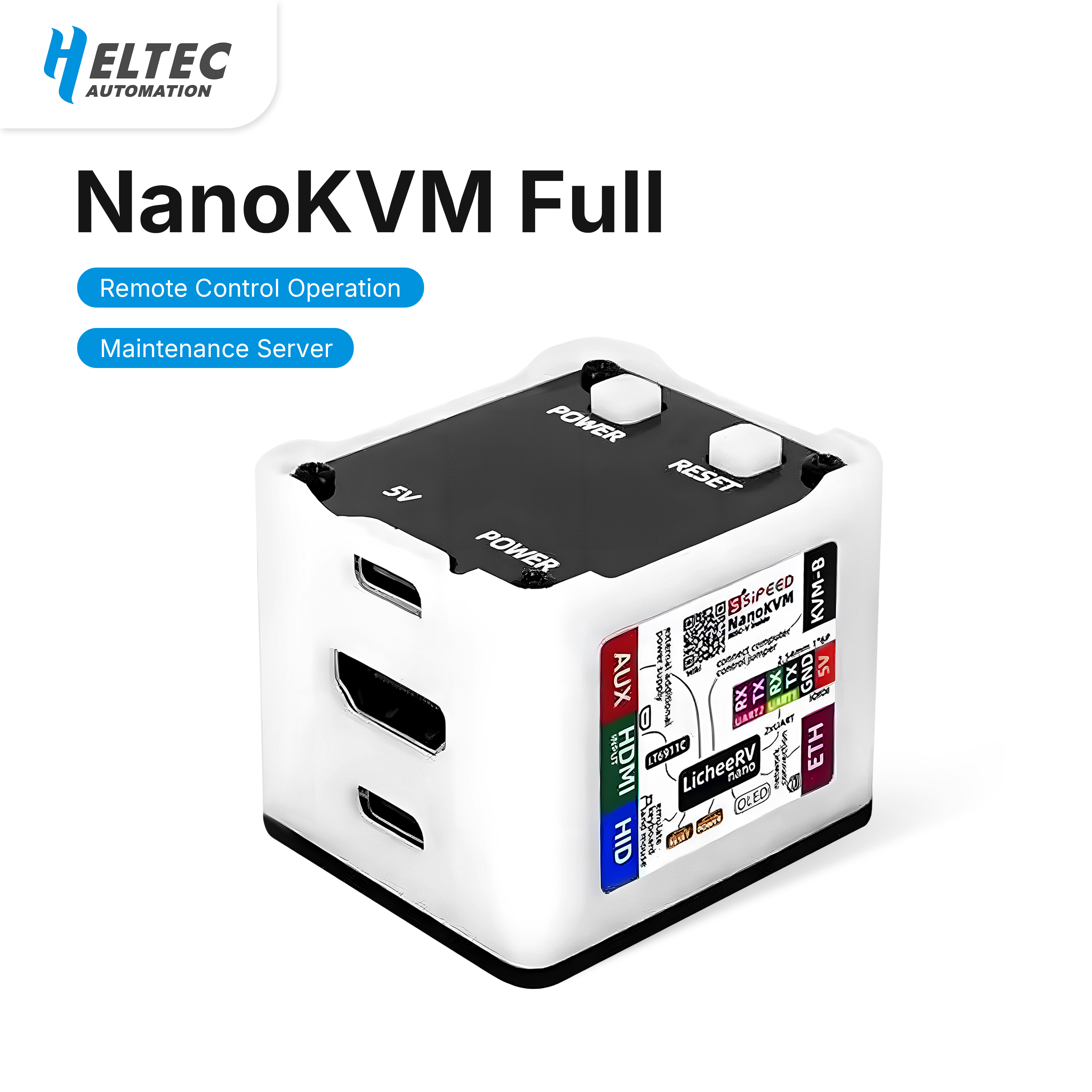Lichee NanoKVM フルバージョン リモートサーバー管理 IP KVM 1080P HDMI ATX 電源制御付き OLED ディスプレイ PiKVM 代替