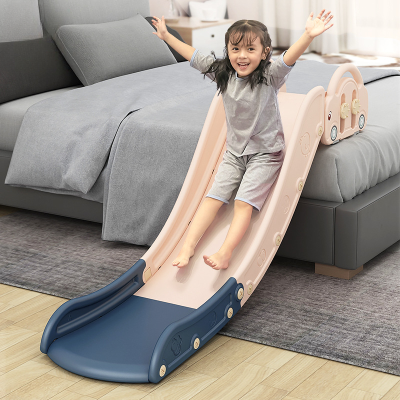 子供用ソファスライド クライミングスライド ベッドソファ用 階段スライド おもちゃ 子供用 ままごと遊び 組み立て簡単 長く伸びるボードプレイセット