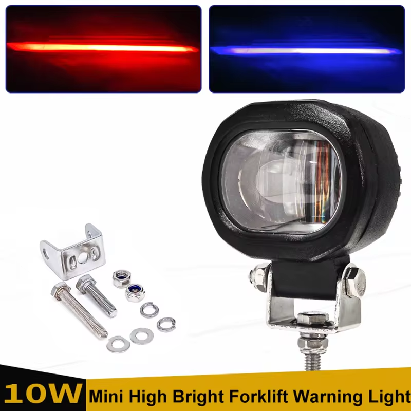 12 V-80 V LED フォークリフト警告灯赤青ライン安全ゾーン作業灯ハイライト 1 行制限作業灯フォークトラック