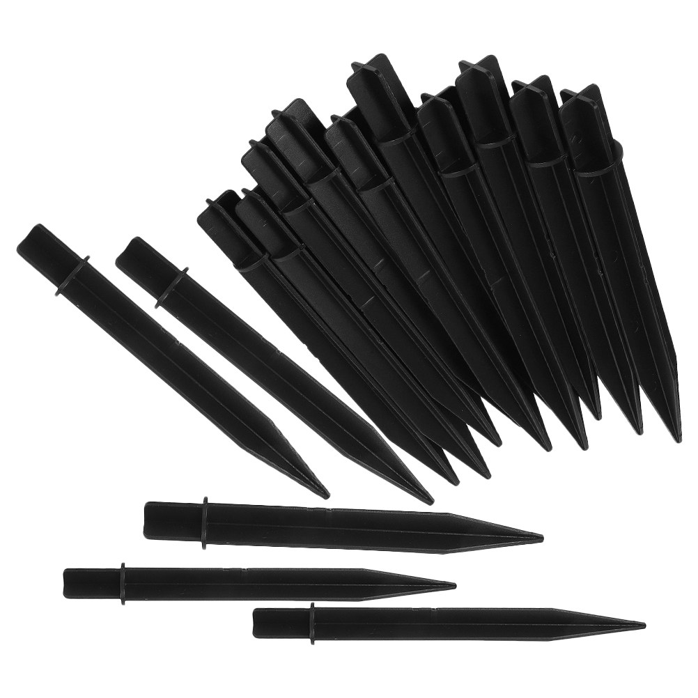 15pcs Ground Stakes For Outdoor Lights, 21cm Plastic Spikes For Garden Lawn Pathway And Park Lighting Fixtures, Lights Spikes