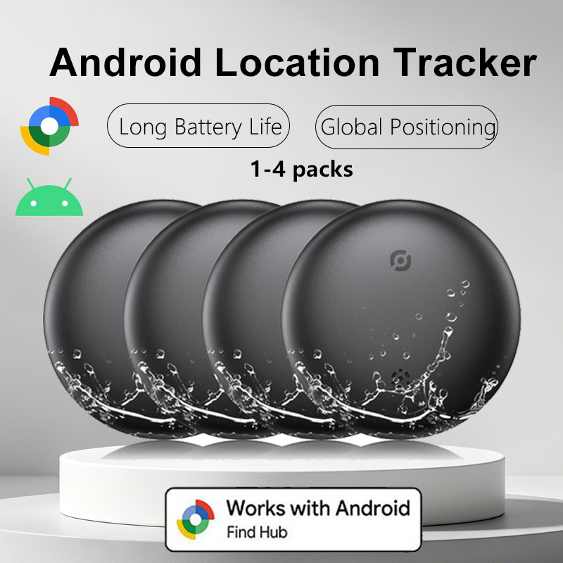 1-4 個 GPS トラッカー Android ファインダー Google Find Hub と互換性あり (Android のみ) キーウォレットファインダー 紛失防止タグ