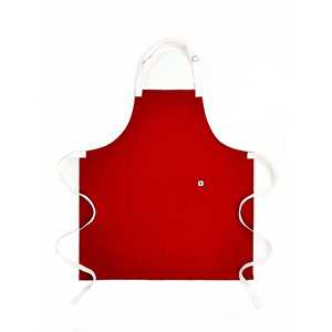 Red Solid-Color Cotton Bib, Children's Apron, Strawberry Cream-Colored Disposable Bib for Cleaning, Weddings, Restaurants, and Christmas