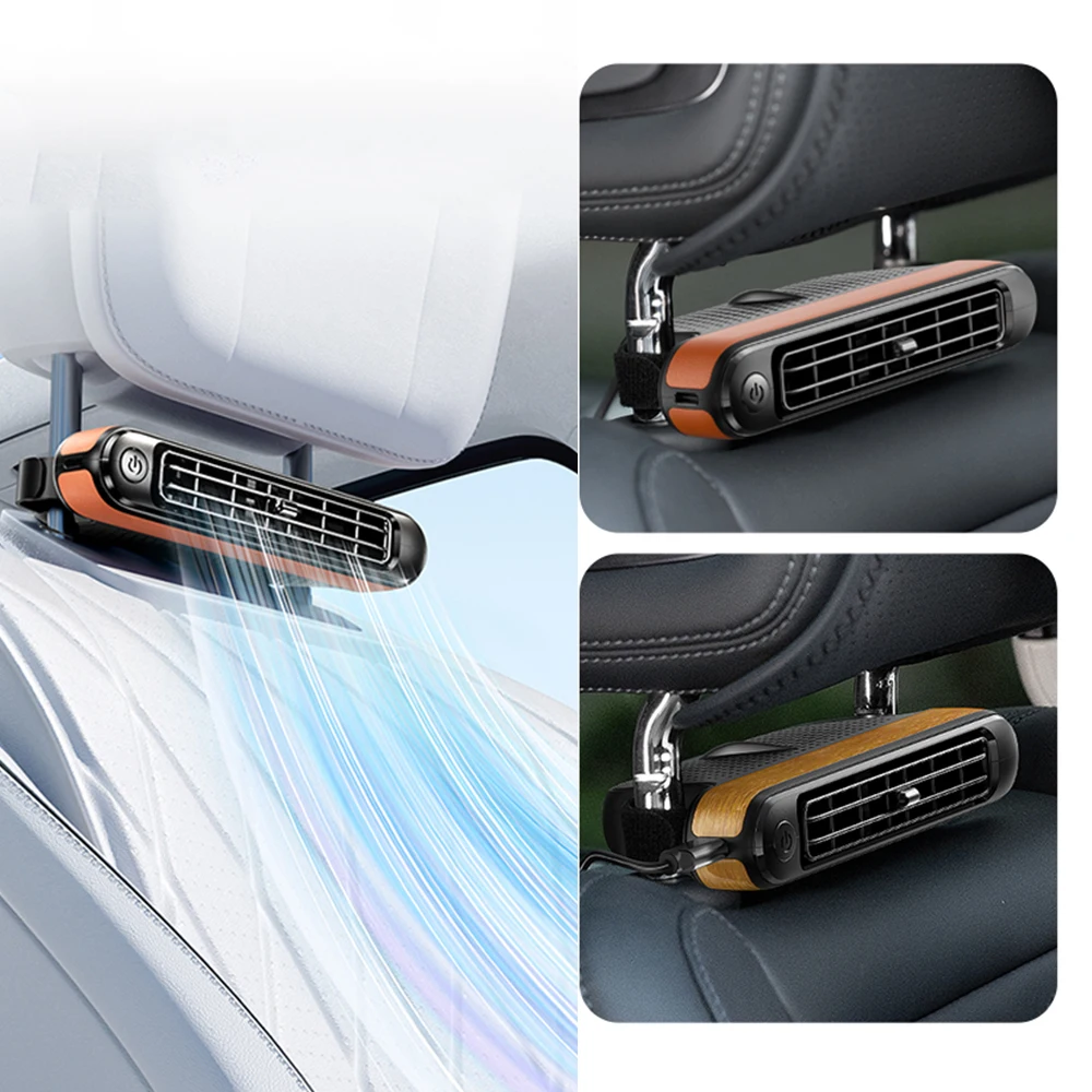 3 速度調整可能なカーシートファン車のヘッドレスト冷却空気ファン USB 電源カーシートヘッドレストファン夏のカーアクセサリー