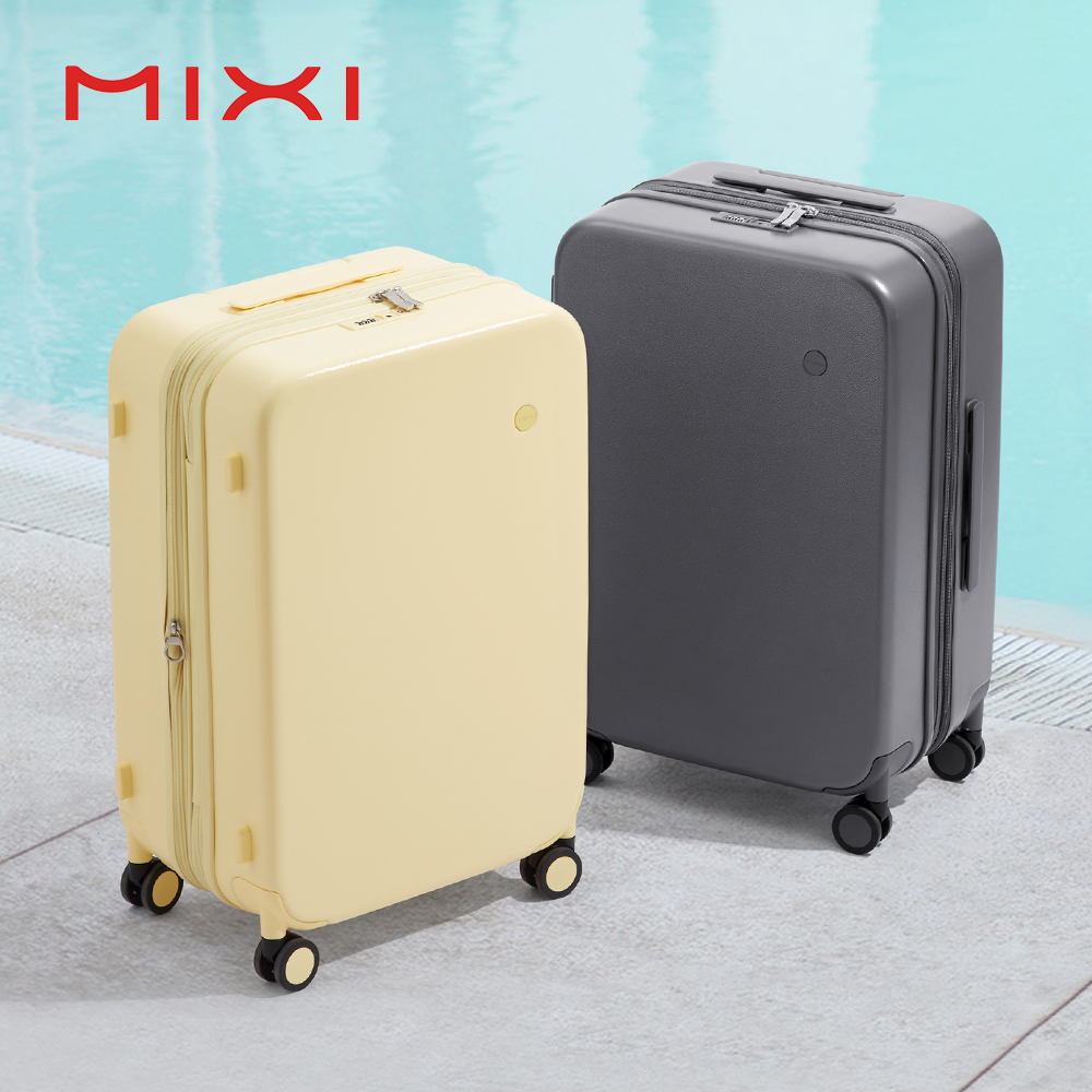 Mixi 新デザイン純粋な拡張可能な旅行荷物 TSA ロック軽量大容量 PC スーツケーススピナーホイール 20 24 26 インチ