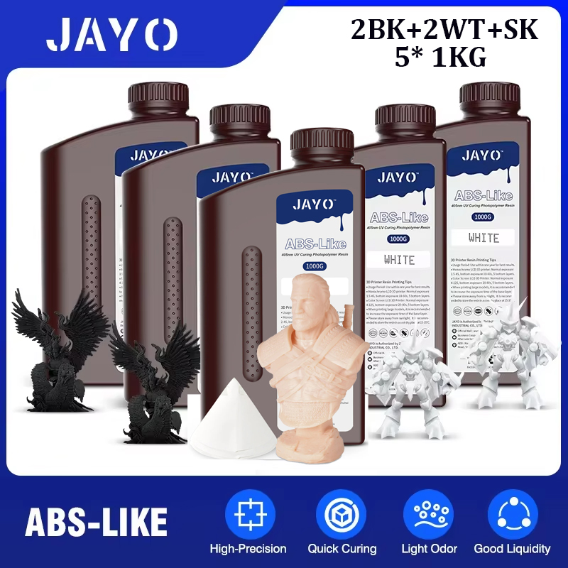 JAYO 3D 印刷樹脂 ABS のようなフォトポリマー高精度 405nmUV 液体樹脂 LCD 3D プリンタ印刷材料に適しています