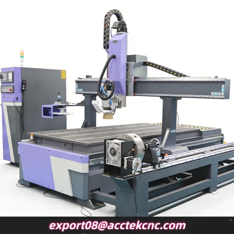 ディスクタイプツール木工機械ルーター CNC ルーター機械木工スピンドル 3D 4 軸サーボモーター Syntec 回転軸