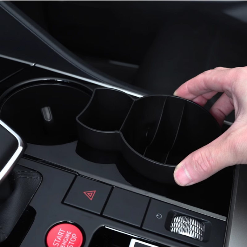 カーセンター Cosole 水カップホルダーアームレスト収納ボックス VW トゥアレグ用インテリアアクセサリー 2019 2020 2021 2022 2023 2024