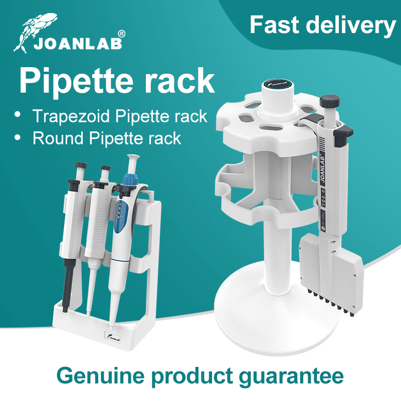 JOANLAB ラボ用ピペットラック 台形ピペットスタンドと丸型ピペットホルダー ピペットの配置用ラボ機器用品