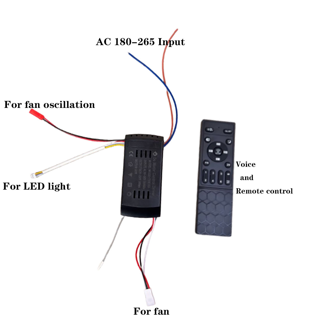 ドライバーは振動ファンアダプターリモートコントロールキット DC 6 スピード天井ファン光出力 90-220V 変圧器に適合