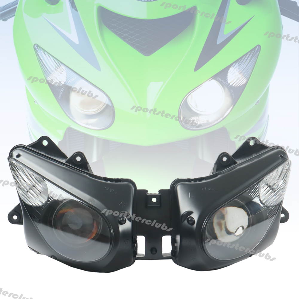 オートバイのフロントヘッドライトアセンブリヘッドランプヘッドランプライトカワサキニンジャ ZX10R ZX-10R ZX1000 2006-2007 23007-0221