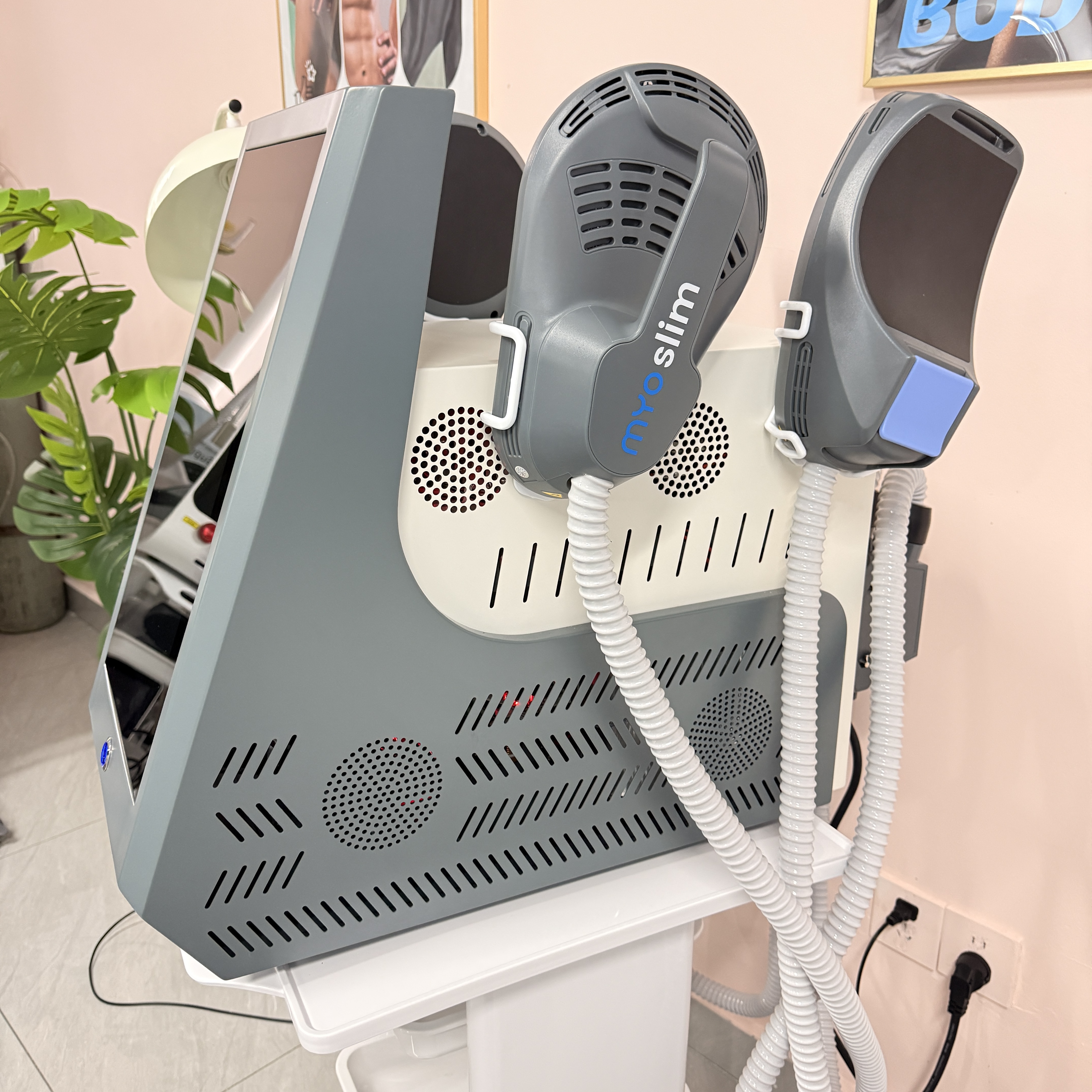 MYOslim プロフェッショナル 6500 ワット EMSzero RF ボディスリミングスカルプティングマシン筋肉増強脂肪燃焼骨盤クッション搭載