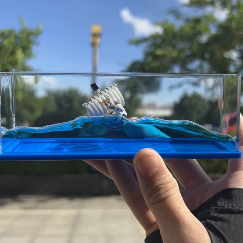 ワンピース 3D 船流体ドリフトボトルサウザンドサニー号ゴーイングメリーボートワンピースフローティングボートオーナメント減圧装飾