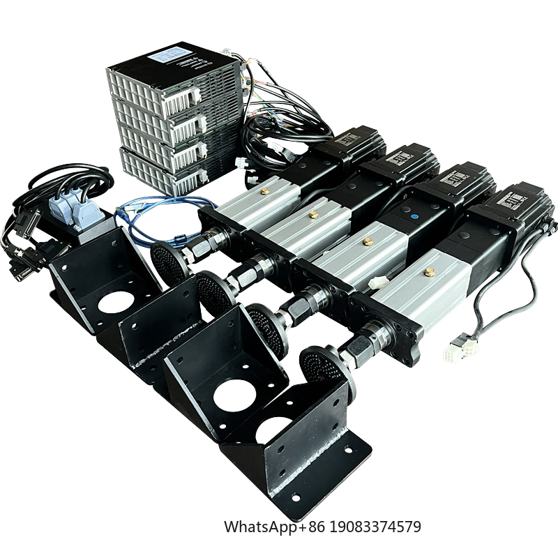 750W AASD15A Servo Motor Actuator Kits 4DOF with Motion Control Box for Car Racing Simulator or Flight Simulator