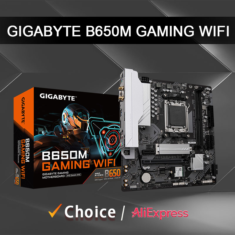 GIGABYTE B650M ゲーム WIFI DDR5 M.2 AMD Ryzen 7000/8000/9000 シリーズ プロセッサの新しいサポート ソケット AM5 マザーボード