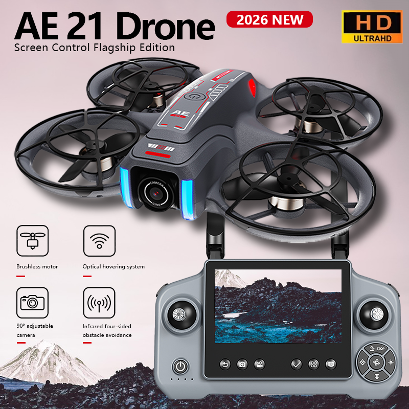 ミニドローン 8K HD-VR デュアルカメラ 180 ° ESC オプティカルフロー障害物回避モータードローン UAV リモートコントロール Quadcopter Universa おもちゃ