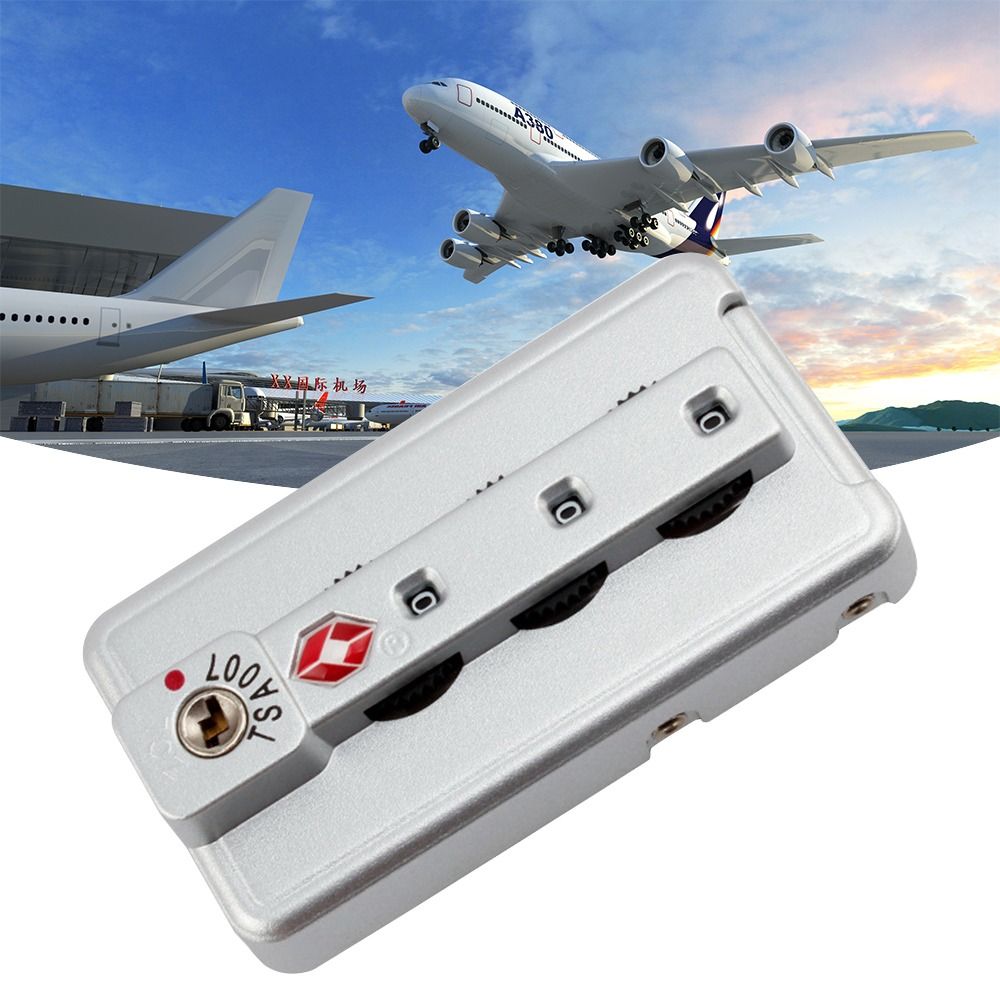 TSA 3 桁コンビネーションロックセキュリティツール南京錠税関パスワードロックロックキャッチスーツケース荷物コード化ロック