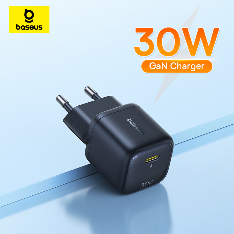 Baseus 30 ワット GaN 充電器 PD 充電器 iPhone 17 16 15 14 13 12 最大急速充電器 PD3.0 QC3.0 電話充電器タイプ C タブレット充電器