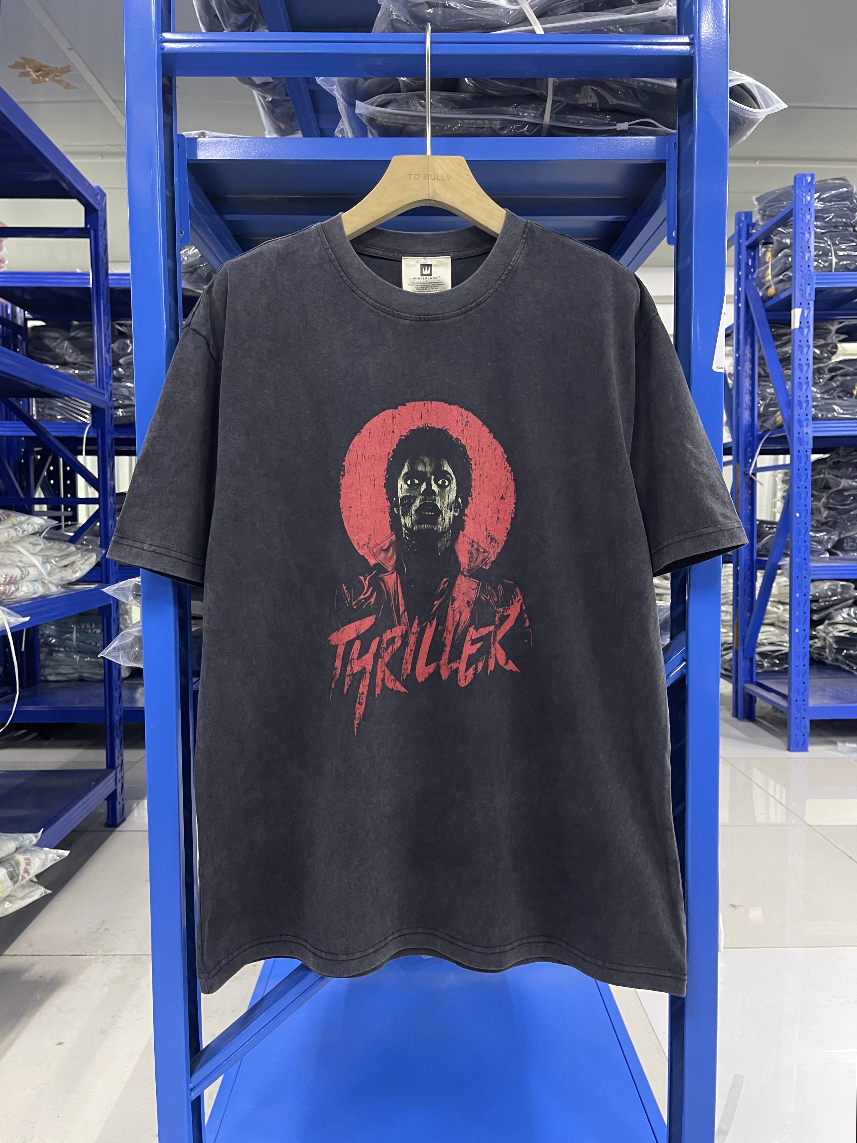ヴィンテージ夏ロックウォッシュピュアコットン MJ ポートレートプリントハイストリートカジュアルルーズ特大トレンディな Tシャツ男性トップス