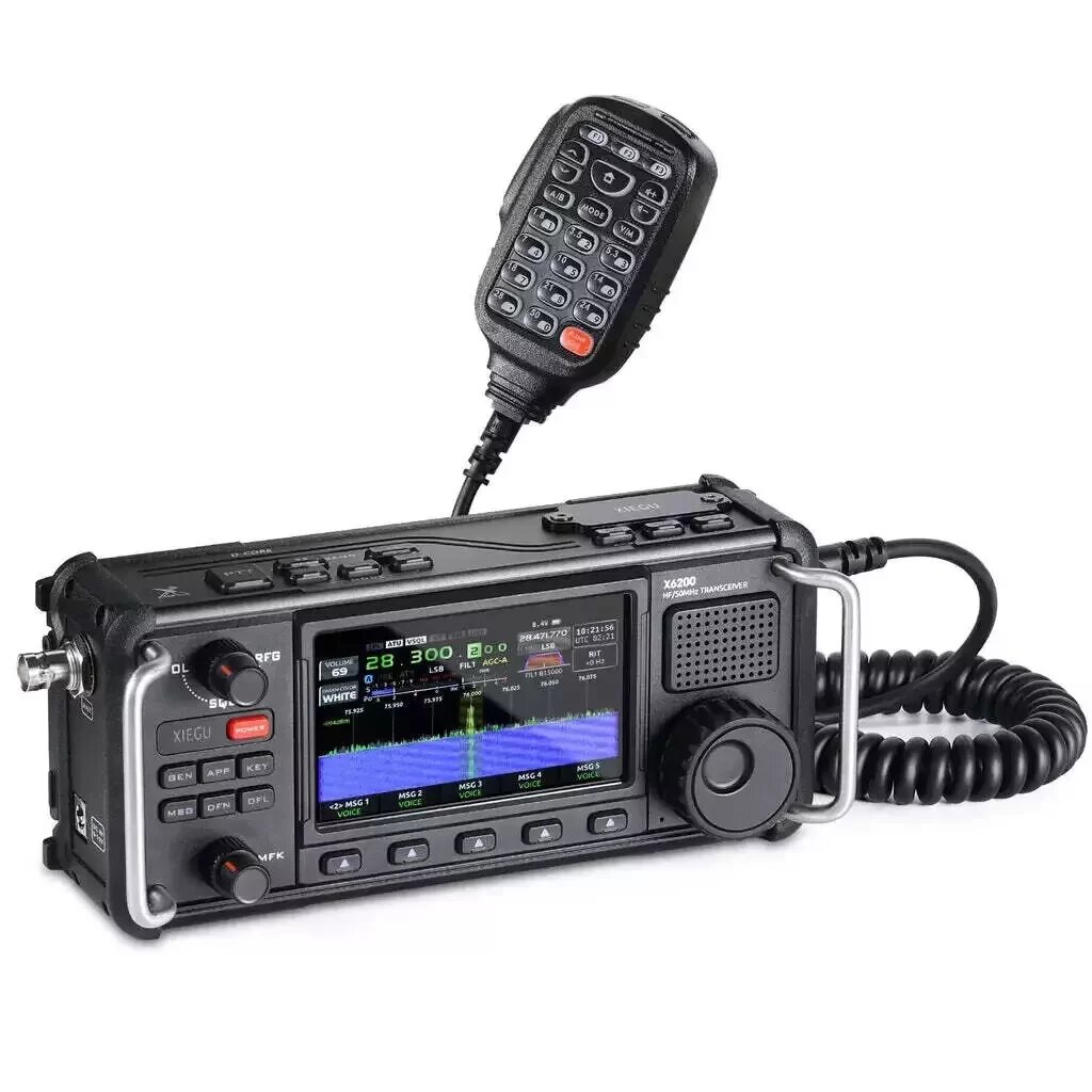 XIEGU X6200 SDR HF/50MHz フルモード SSB/CW/AM/FM ポータブル短波ラジオ画面