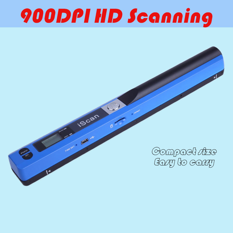 iScan ハンドヘルドスキャナー A4 ドキュメント高速 HD 900DPI USB ワイヤレススキャナー仕事勉強写真領収書スキャン JPG/PDF Word/Excel