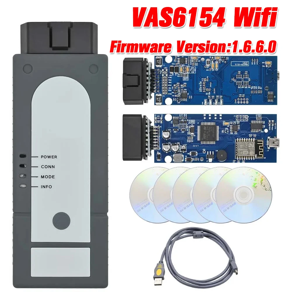 最新 VaS6154 Wifi OBD2 OD-IS 1.6.6 for Au-di Sko-da V-W 診断 VAS6154 V1.9.4 WIFI フルチップ UDS サポート GE-KO