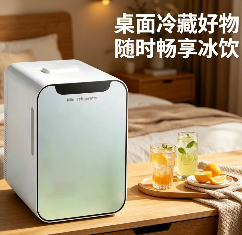 220V EOS ミニコンパクト冷蔵庫、寝室、寮の部屋、オフィス、旅行用 HCD1