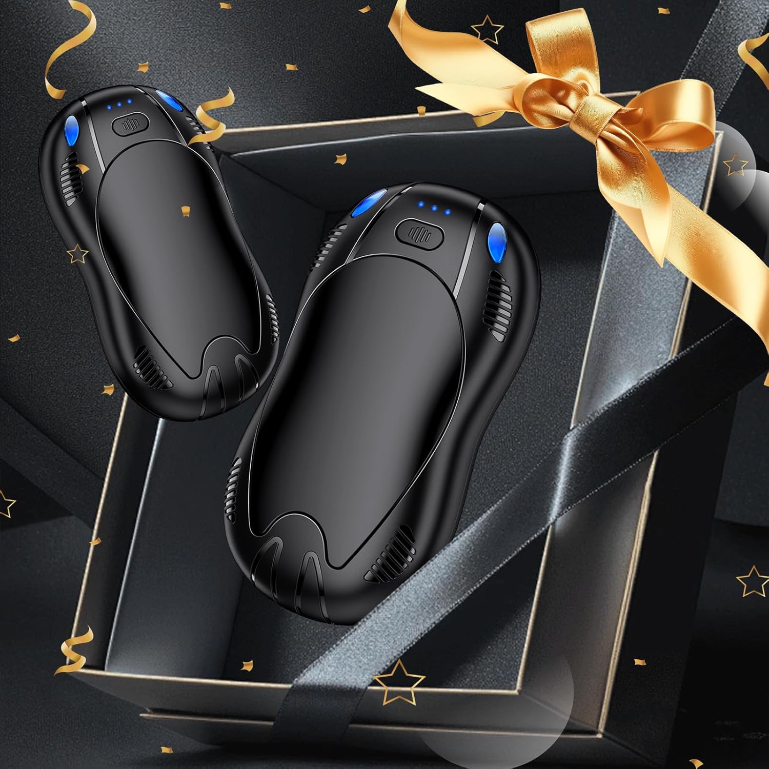 ハンドウォーマー 充電式 10000mAh 2個パック 両面3段階加熱 クリスマスプレゼント 仕事 アウトドア ゴルフ 狩猟用