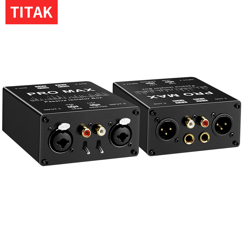 6.35 ミリメートルオーディオ XLR ケーブル干渉防止グランドループノイズフィルターアイソレーターホームステレオカーオーディオシステムのキャンセルを排除