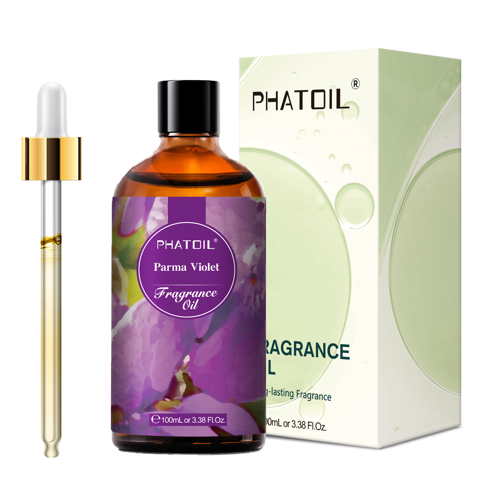 PHATOIL 100 ミリリットルフレグランスオイルディフューザーアロマセラピー-パルマバイオレットホワイトムスクオレンジブロッサムコーヒーフリージアバブルガムアロマオイル
