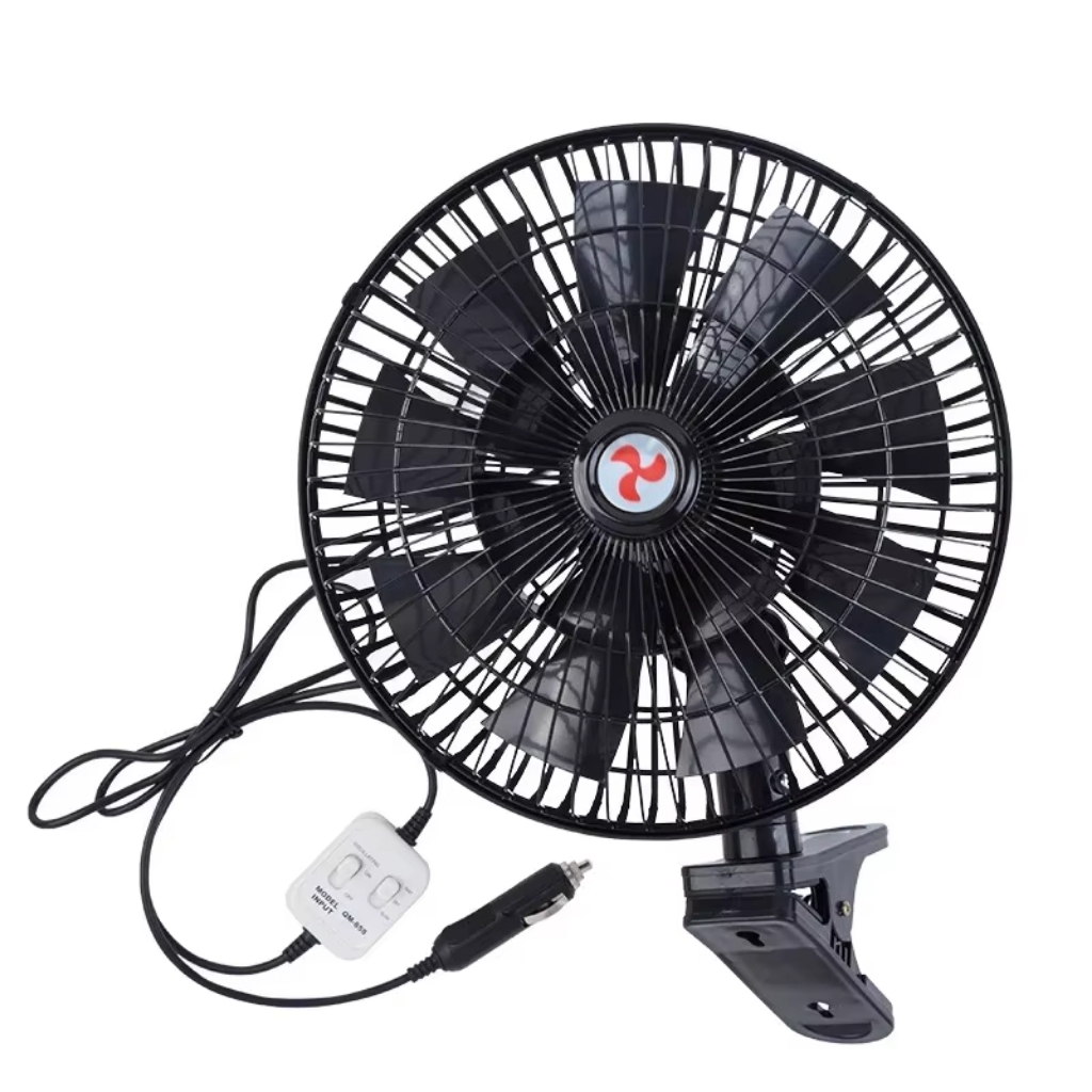 デュアル電圧 12V 24V トラック冷却ファン 11 インチ 16 ブレード可変速自動車キャブクーラーファン